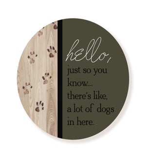 A Lot Of Dogs Green Circle